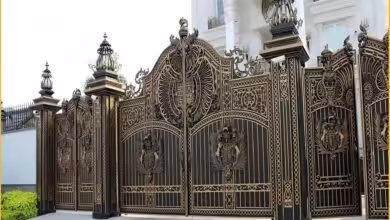 درب آهنی حیاط در بهاباد