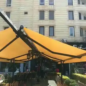 سایبان برقی برای حیاط و روف گاردن یزد