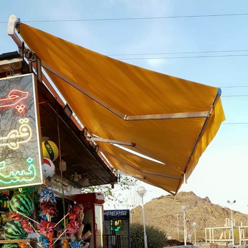 خرید سایبان برقی هوشمند باد و باران یزد