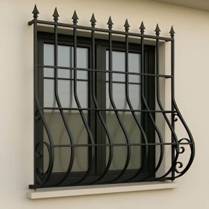 حفاظ پنجره مدل نیزه&zwnj;ای قوس&zwnj;دار در یزد؛ تلفیق امنیت و زیبایی منحنی