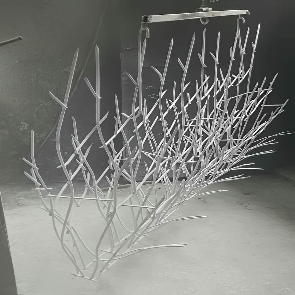 تولید و رنگ&zwnj;آمیزی حفاظ شاخ گوزنی تراکم 40 در کارخانه ایمن یزد