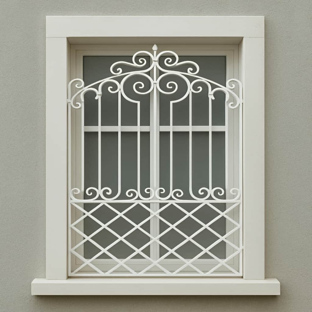 حفاظ پنجره مدل رز در یزد؛ ترکیب ظرافت و امنیت برای نمای ساختمان