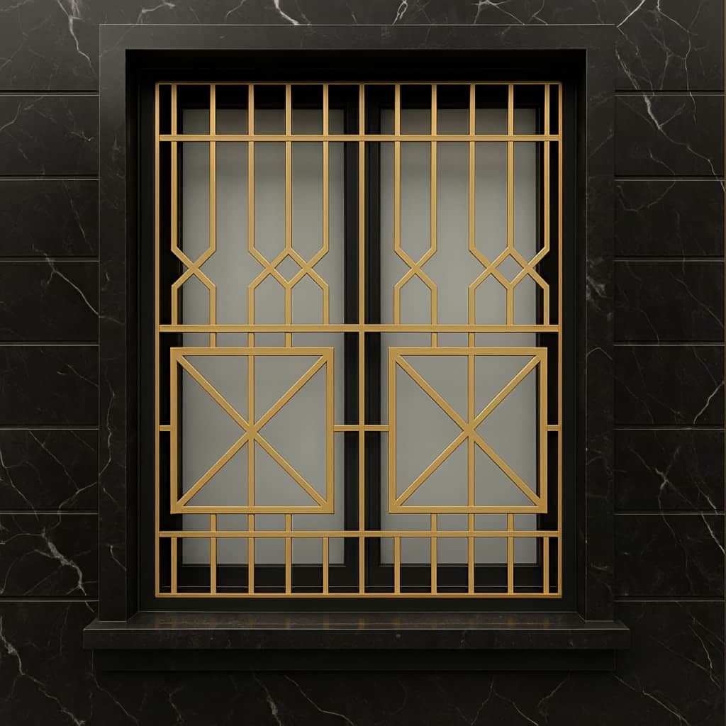 حفاظ پنجره مدل هندسی مدرن در یزد؛ نسل جدید امنیت و زیبایی شهری