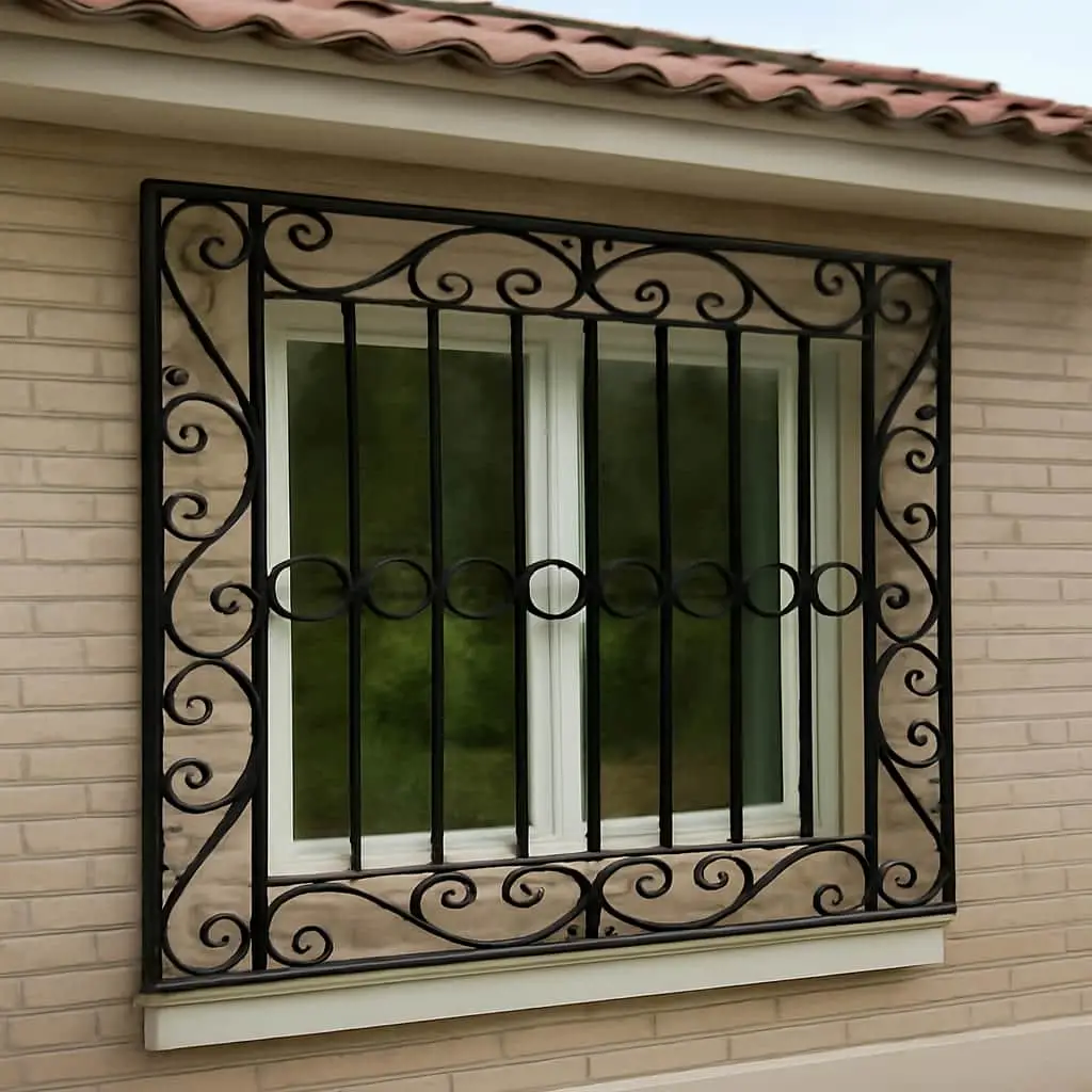 حفاظ پنجره مدل پیچک بهاری طبیعت&zwnj;گرا در یزد