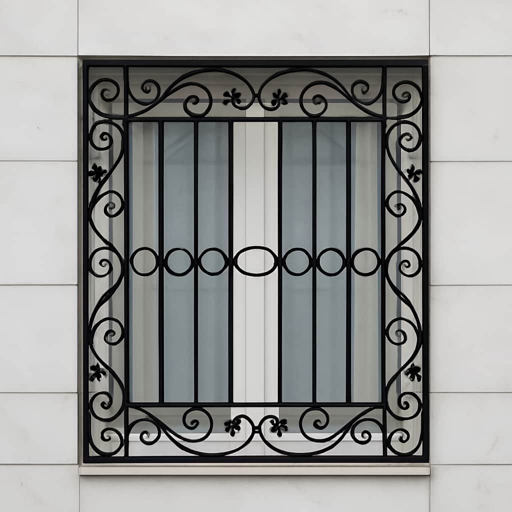 طرح هنری حفاظ پنجره پیچک بهاری در یزد