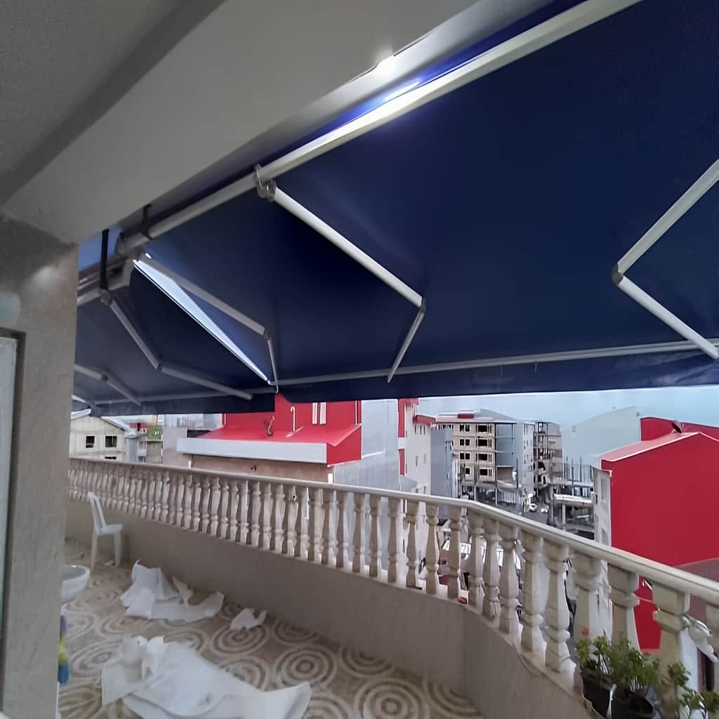 سایبان برقی برای تراس در یزد