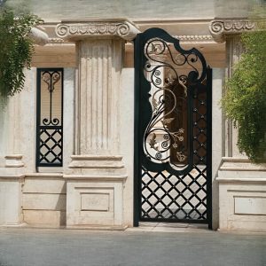 درب فلزی ارغوان فرفورژه در یزد