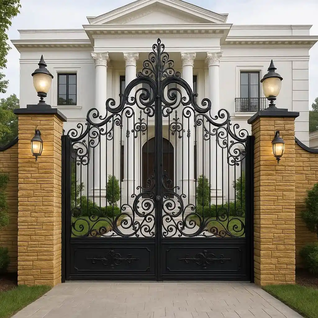 کارخانه درب فلزی نگین مناسب نمای ساختمان‌های لوکس در یزد