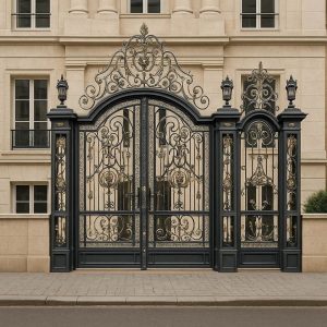 درب فلزی پیچک فرفورژه در یزد
