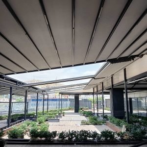 سقف برقی کاربردی حیاط در یزد