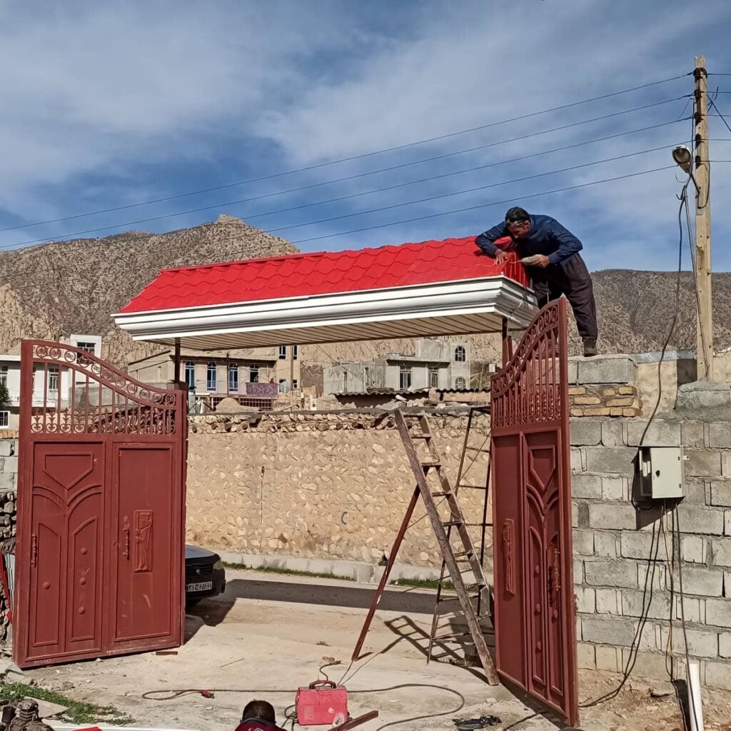آردواز شینگل برای ورودی ویلایی در یزد