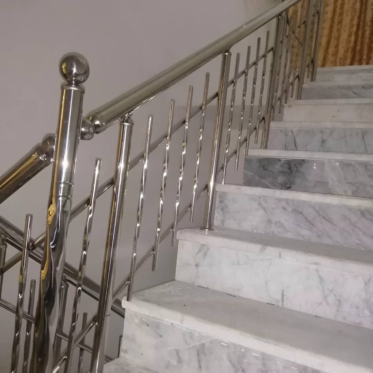 نرده استیل دوبلکس راه پله در یزد