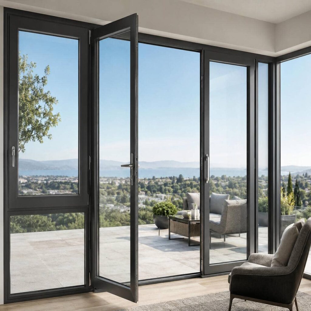 سفارش پنجره UPVC فرانسوی برای پذیرایی در یزد