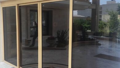 12 نمونه درب اتوماتیک شیشه ای فریم لس سکوریت در یزد