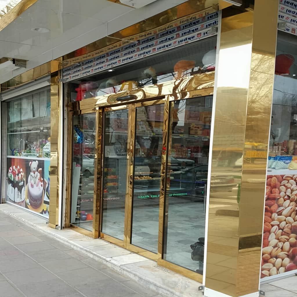 سفارش درب شیشه ای تلسکوپی سکوریت ورودی در یزد