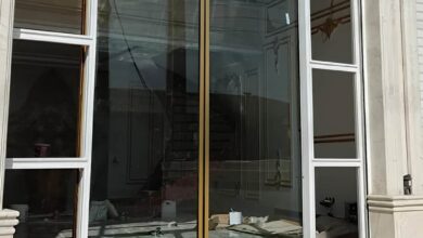 12 مدل درب اتوماتیک شیشه ای لولایی سنسوردار در یزد