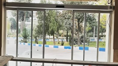 10 مدل درب اتوماتیک شیشه ای بانک کنترل ورود در یزد