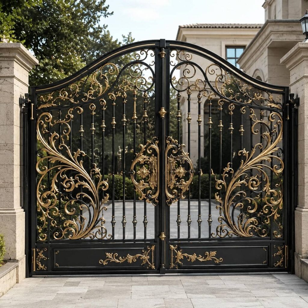 سفارش درب آهنی برش لیزری ورودی هندسی در یزد