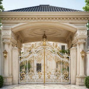 12 مدل درب آهنی باغ ماشین رو در یزد