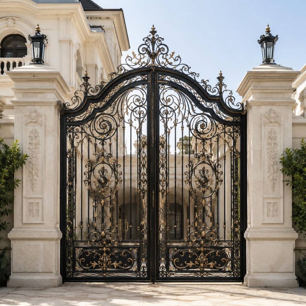 خرید درب آهنی حیاط طرح مدرن مینیمال در یزد خرید درب آهنی حیاط طرح مدرن مینیمال در یزد