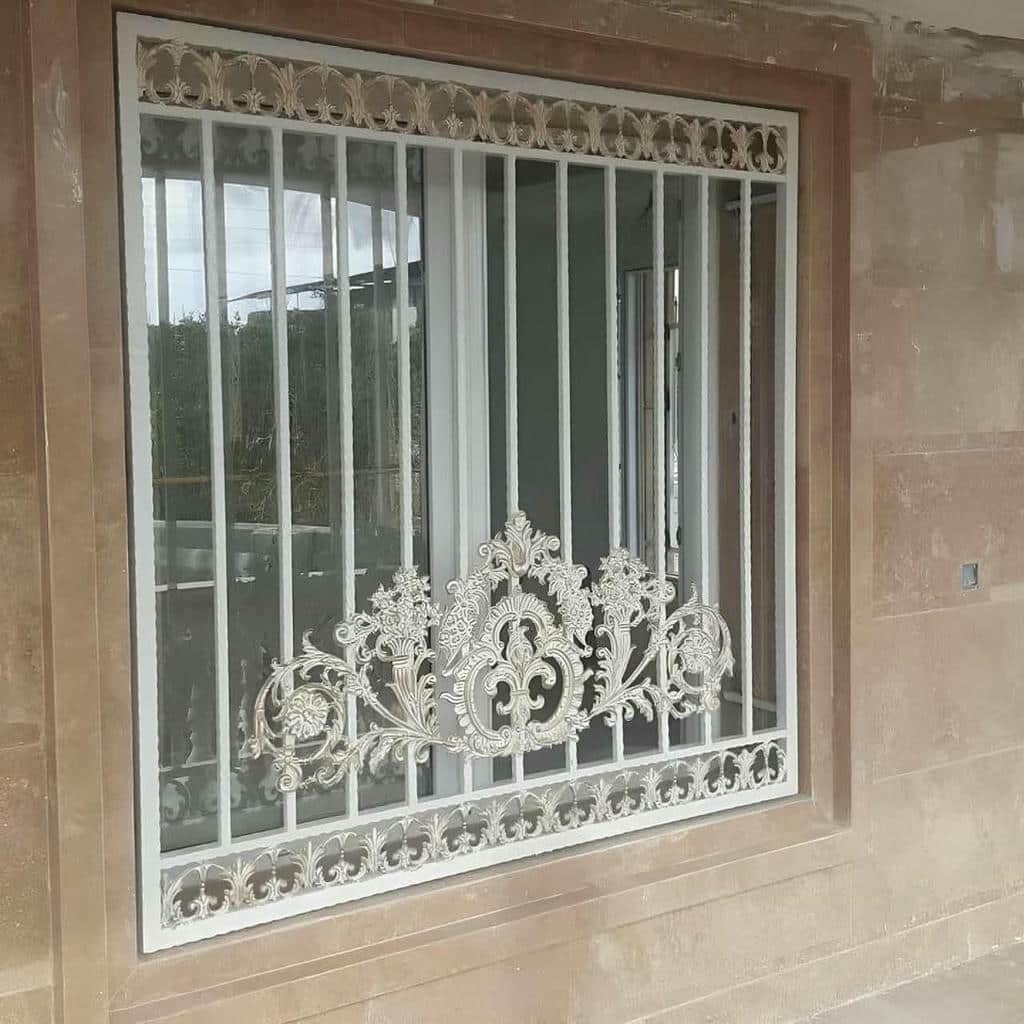 حفاظ پنجره شبکه مستطیلی مدرن برای نما در یزد