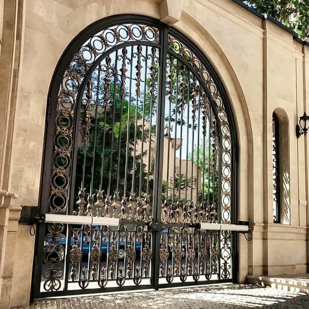 فروش درب برقی ویلایی دو لنگه مناسب ورودی ویلا در یزد
