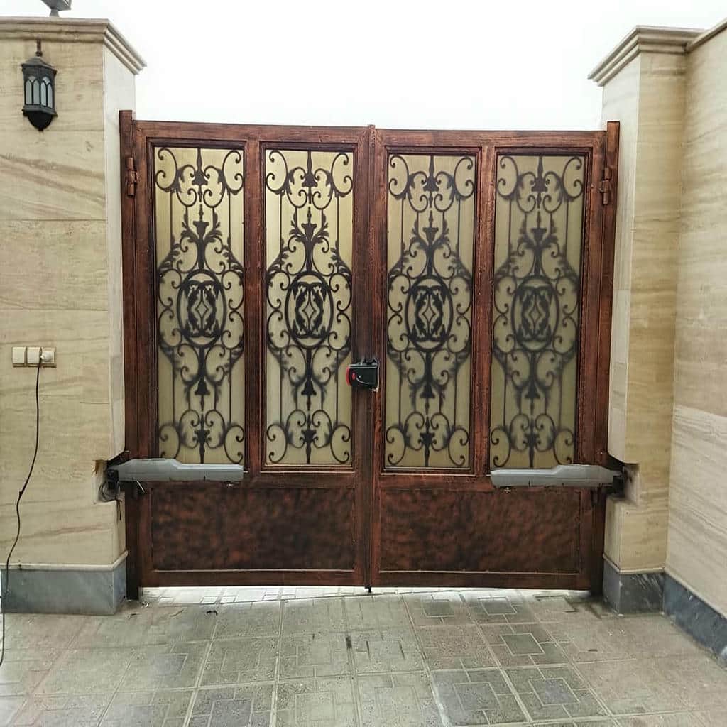 خرید جک برقی درب حیاط دو لنگه سنگین برای درب عریض در یزد