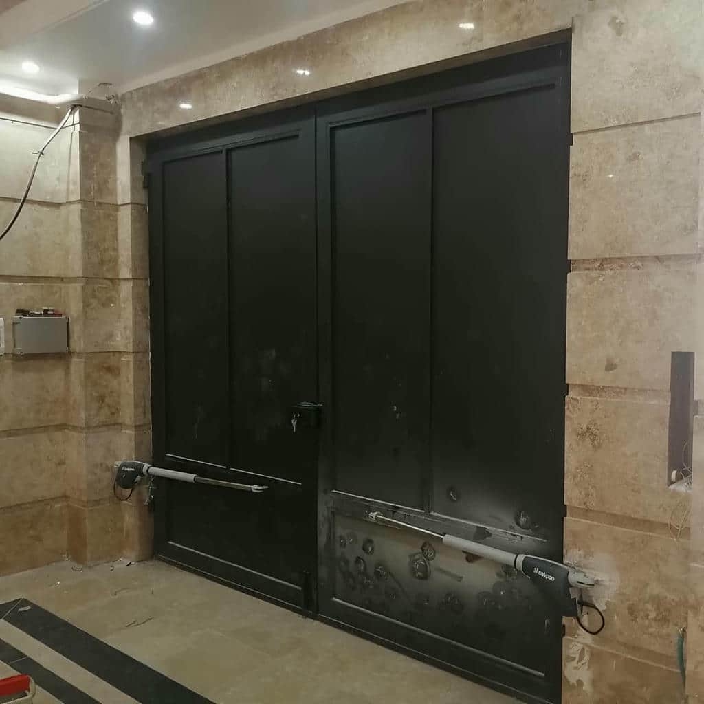 فروش درب اتوماتیک ریلی حیاط مناسب ورودی ویلا در یزد