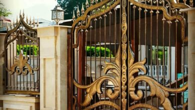 12 مدل درب ویلا مدرن نمای سنگی در یزد