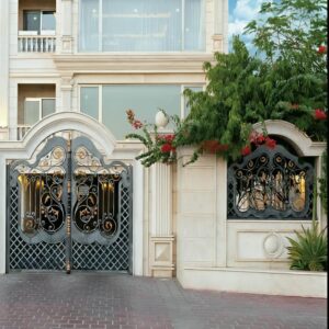 13 طرح درب ویلایی برش لیزری طرح هندسی در یزد