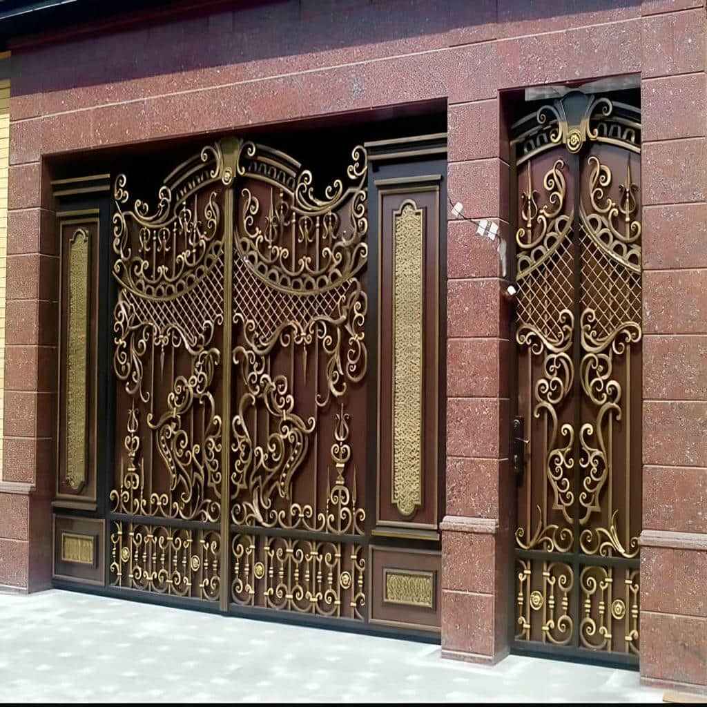 قیمت درب ویلایی مینیمال خطی با خطوط افقی در یزد