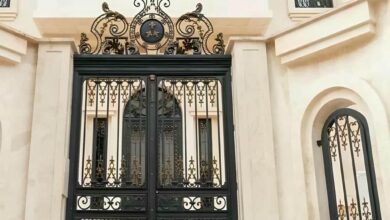 13 مدل درب فلزی ریلی باغ در یزد