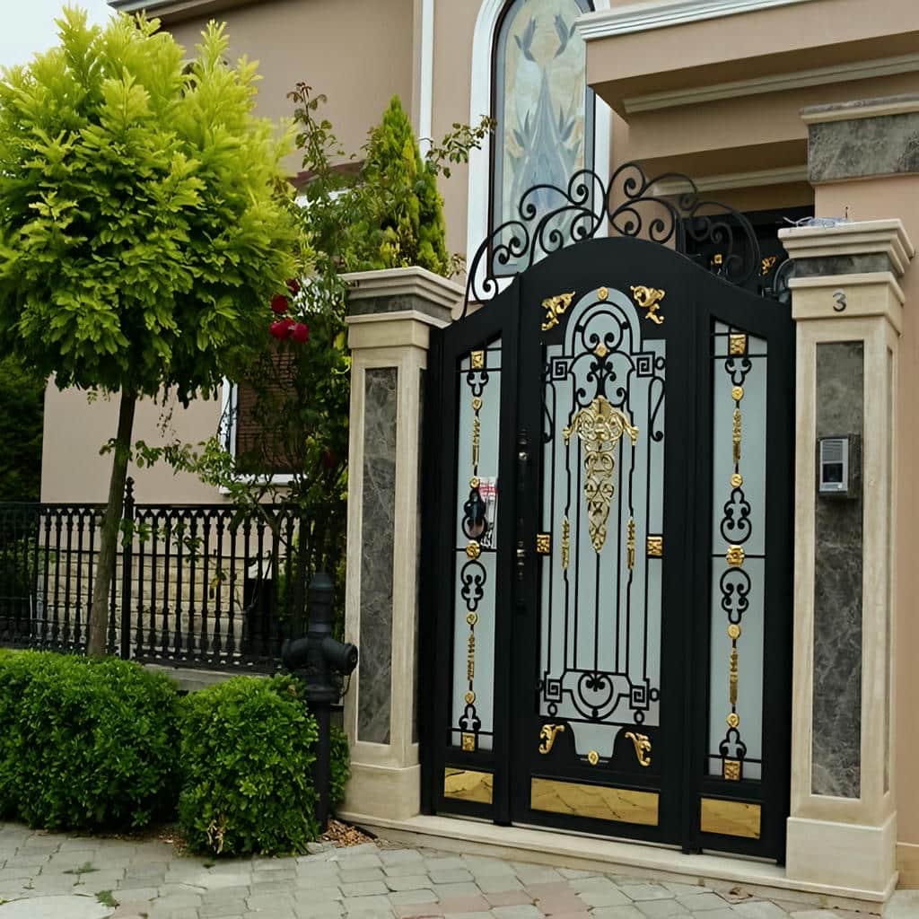 قیمت درب ویلایی پارکینگ دو لنگه فلزی در یزد
