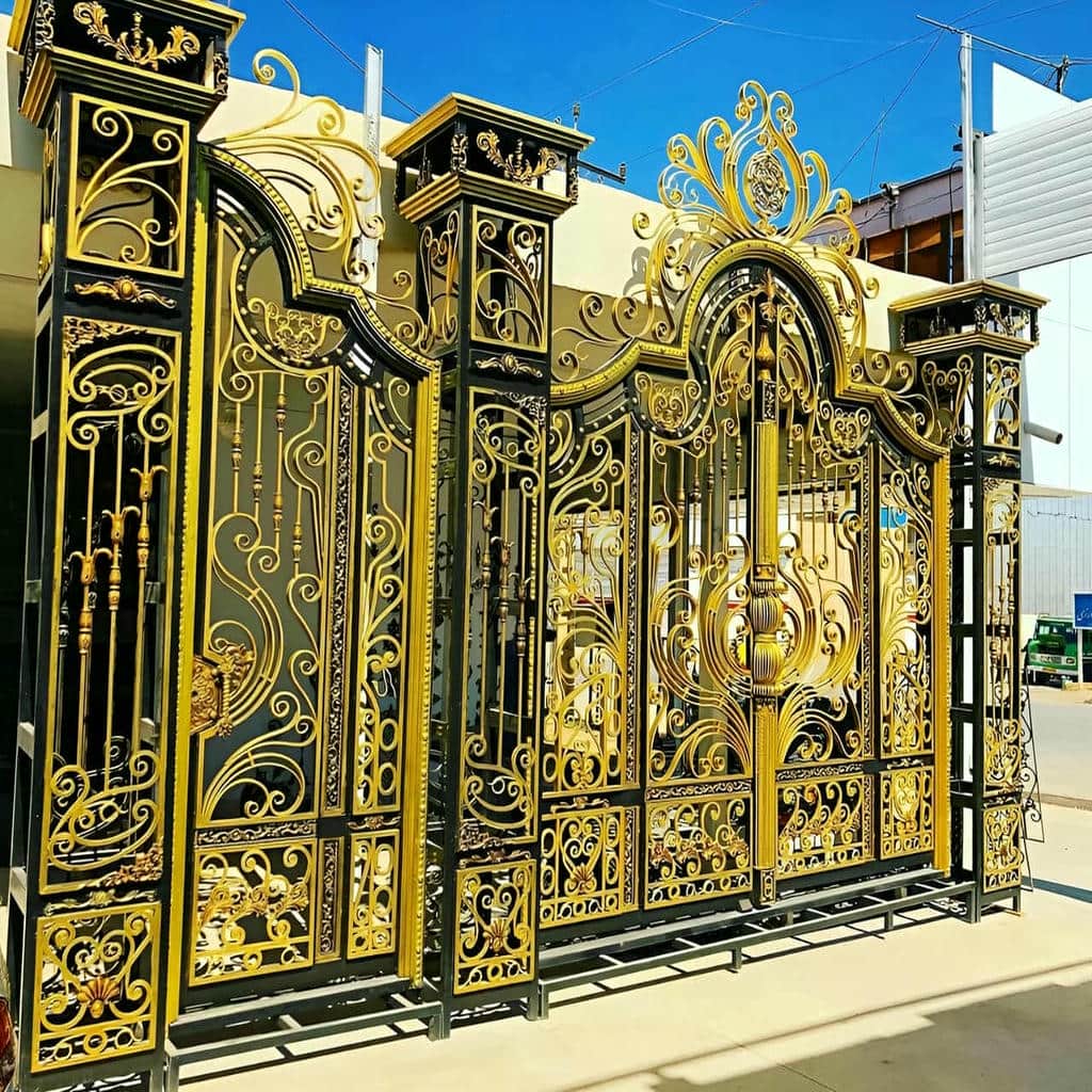 12 طرح درب پارکینگ ریلی ریل زمینی در یزد