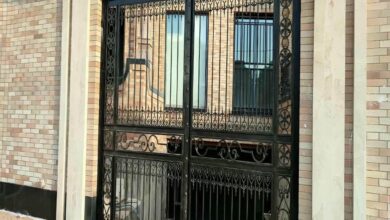 13 مدل درب پارکینگ دو لنگه عریض در یزد
