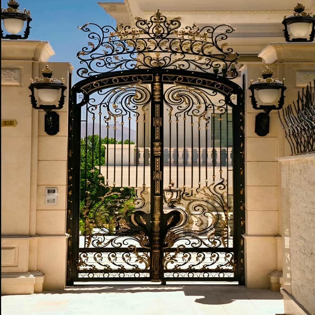 قیمت درب پارکینگ حیاط لولایی بر اساس سفارش در یزد