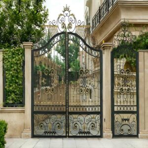 9 مدل درب پارکینگ آهنی ریلی در یزد