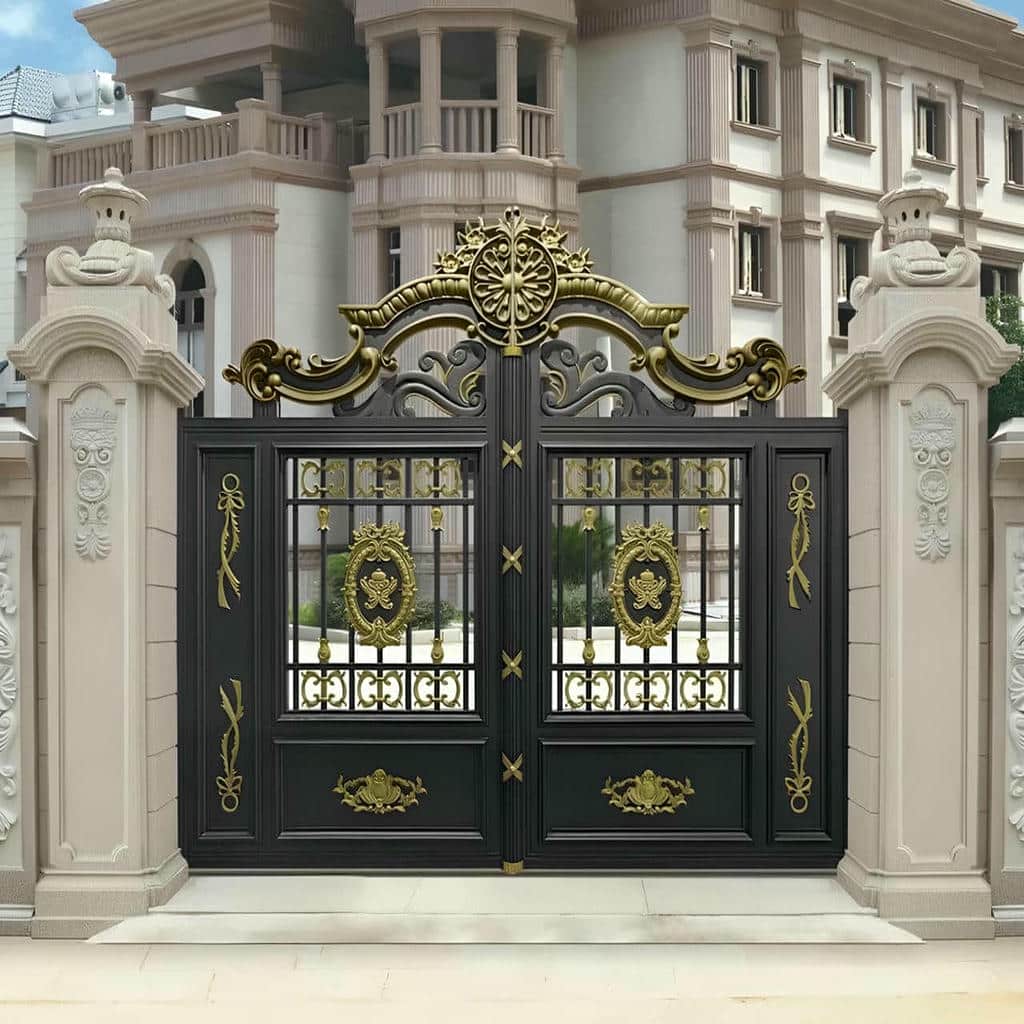 قیمت درب باغ ویلایی قوسی با طراحی کلاسیک در یزد