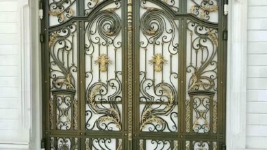 13 طرح درب پارکینگ مدرن پنل مشبک در یزد