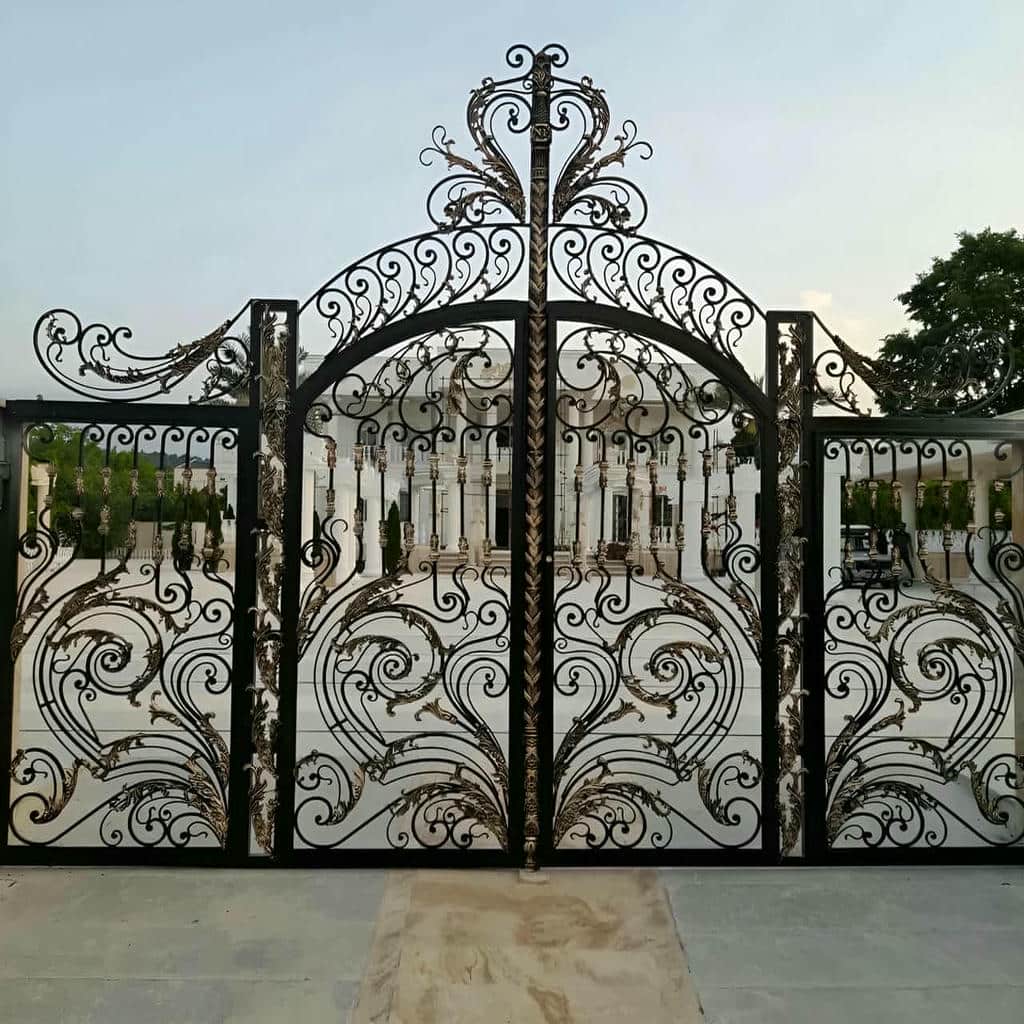 سفارش درب پارکینگ آهنی ریلی ورق دار در یزد