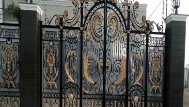 14 نمونه درب حیاط طاق دار در یزد