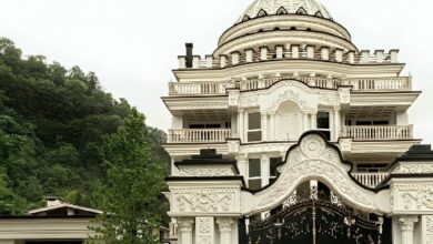 9 مدل درب پارکینگ لوکس ورودی ویلا در یزد