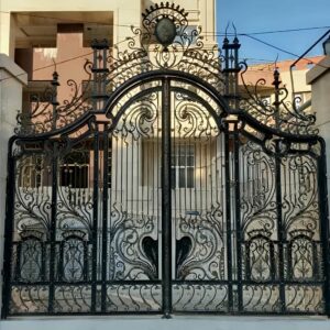 12 مدل درب حیاط کشویی ریل زمینی در یزد