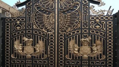 13 مدل درب پارکینگ حیاط لولایی در یزد