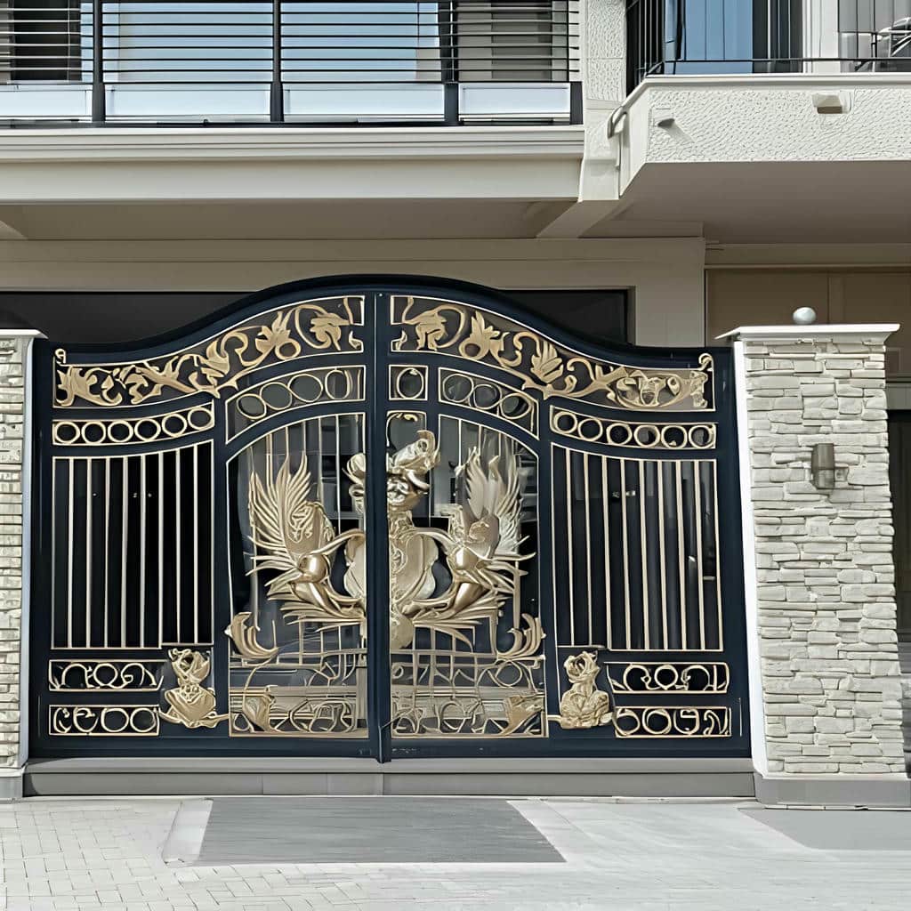 سفارش درب پارکینگ مینیمال خطی عمودی در یزد