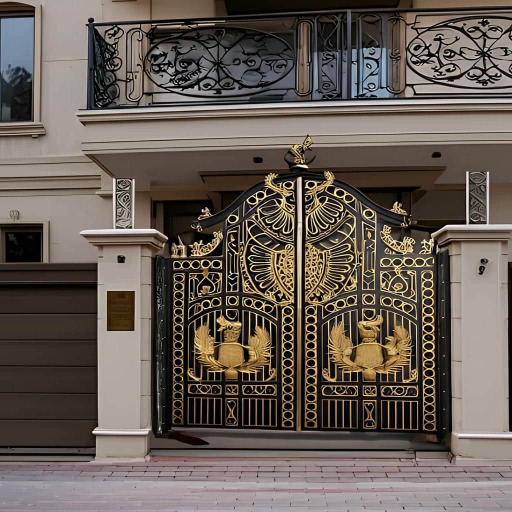 تولید درب ویلایی قوسی برای ورودی باغ در یزد