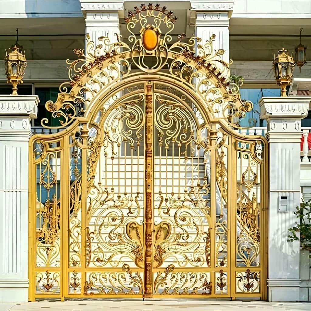 14 مدل درب پارکینگ کلاسیک کتیبه دار در یزد