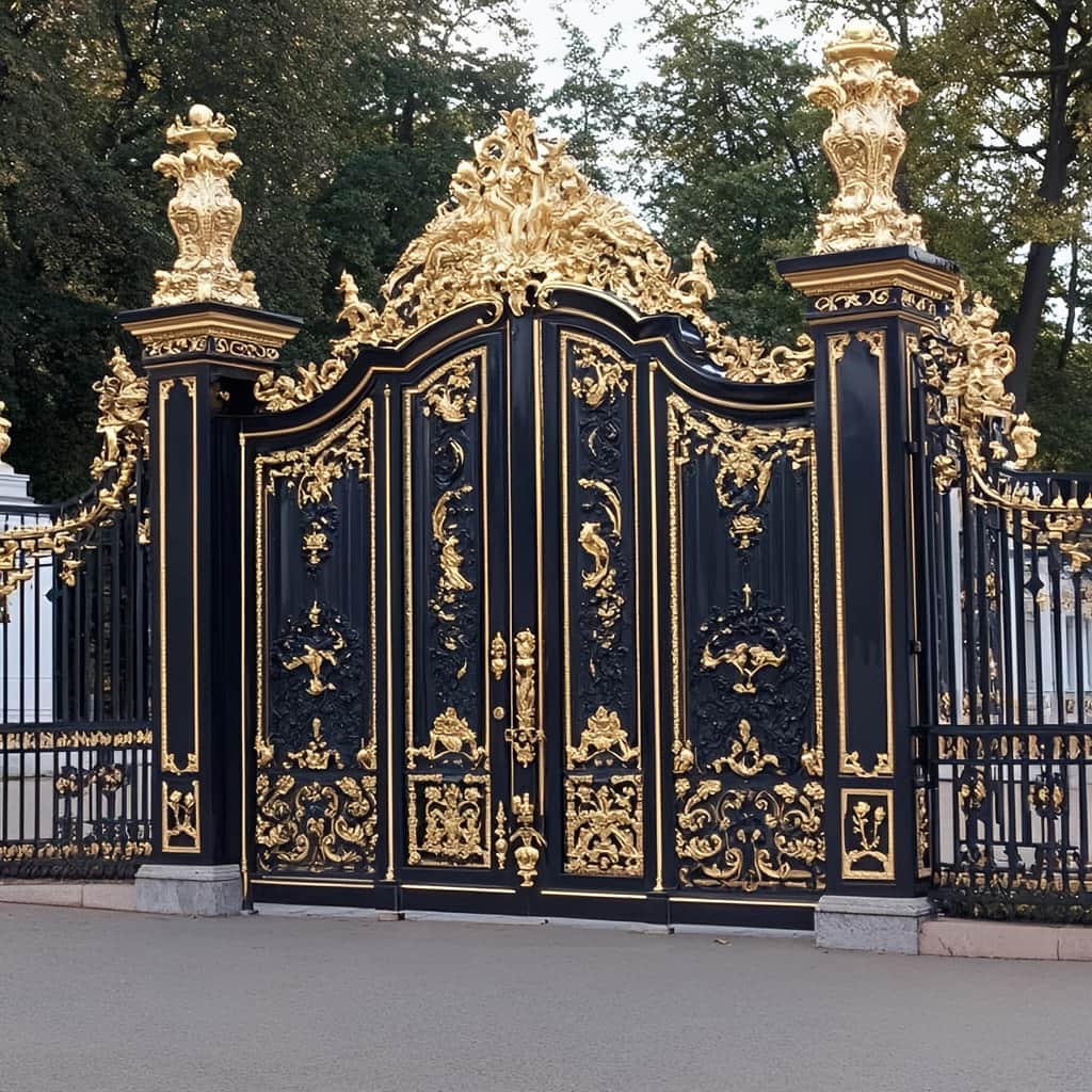 اجرای درب فلزی لیزری با پنل هندسی برای ویلا در یزد اجرای درب فلزی لیزری با پنل هندسی برای ویلا در یزد