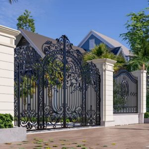 11 مدل درب حیاط ویلایی قوسی در یزد
