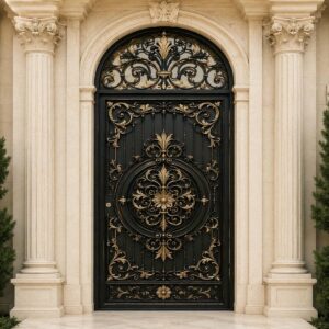13 طرح درب حیاط آهنی نفررو در یزد